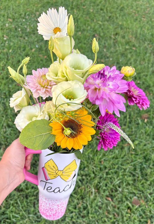 Teacher Bouquet Cup